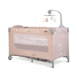 Cangaroo Babyreisebett, Beige, Metall, 60x120 cm, Babym&ouml;bel, Babybetten,...