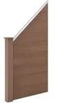 Neu.holz Gartenzaun, Braun, Kunststoff, 625x183 cm, Sonnen- & Sichtschutz,
