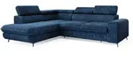 Masseno Ecksofa, Blau, Holz, 4-Sitzer, L-Form,L-Form, 255x193 cm, Wohnzimmer,...