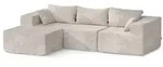 Vicco Ecksofa, Beige, Textil, Formgebogen, 250x169 cm, Wohnzimmer, Sofas & Couches,