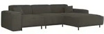 Fun M&ouml;bel Ecksofa, Anthrazit, Textil, Ottomane rechts, 266x165 cm, Wohnzimmer,...