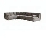 Kawola Modulsofa, Taupe, Buchenholz, Nachbildung,Buche, 4-Sitzer, F&uuml;llung: