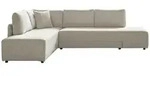 Kawola Schlafsofa, Creme, Kunststoff, Nachbildung, 4-Sitzer, F&uuml;llung:...