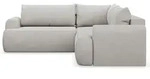 Selsey Eckschlafsofa, Hellgrau, Kunststoff, 3-Sitzer, einmalig seitenverkehrt