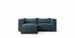 Fun M&ouml;bel Ecksofa, Blau, Textil, Ottomane links, 210x185 cm, Wohnzimmer, Sofas...