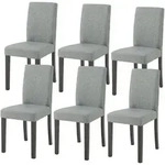 [en.casa] Esszimmerstuhl-Set, Hellgrau, Holz, 43x89x54 cm, Esszimmer, St&uuml;hle,