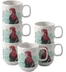 Villeroy & Boch Becher, Mehrfarbig, Keramik, Essen & Trinken, Gl&auml;ser,...