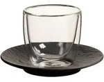 Villeroy & Boch Espressoglas, Transparent, Keramik, Glas, 0.06 L, 12.1x8.6x12.1 cm,