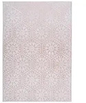 Kayoom Flachwebeteppich Monroe 225 Rosa, Rosa, Textil, geometrisch, rechteckig,