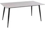 Feldmann-Wohnen Esstisch, Grau, Metall, Rechteckig, 160x76x90 cm, Esszimmer,...