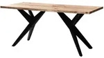 Kadima Design Esstisch, Akazie, Metall, Echtholz,Akazie, Rechteckig,Rechteckig,