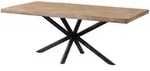 Massivmoebel24 Baumtisch, Beige, Anthrazit, Holz, Echtholz,Mangoholz,...