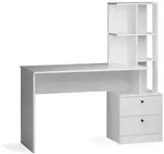Vicco Esstisch, Wei&szlig;, Holzwerkstoff, Rechteckig, 136x138x55 cm, Esszimmer, Tische,