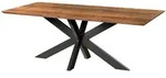 Massivmoebel24 Esstisch, Natur, Holz, Echtholz, Rechteckig, 100x74x260 cm,...