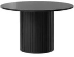 Feldmann-Wohnen Esstisch, Schwarz, Holzwerkstoff, 120x75x120 cm, Esszimmer,...
