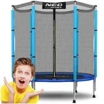 Gartentrampolin, Blau, Metall, 140x140 cm, Outdoor Spielzeug