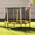 Chipolino Kindertrampolin, Gelb, Metall, Rund, 140x140 cm, unisex, Outdoor...