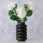 Boltze Home Vase, Schwarz, Glas, 25 cm, Dekoration, Vasen, Glasvasen