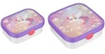 Mepal Brotdosen-Set, Wei&szlig;, Violett, Kunststoff, 2x2x2 cm, K&uuml;chenzubeh&ouml;r,