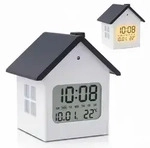 Relaxdays Digitalwecker, Wei&szlig;, Kunststoff, Glas, 9x9.5x7.5 cm, Dekoration, Uhren,
