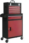Homcom Werkstattwagen, Rot, Metall, 28x102x60 cm, Freizeit, Heimwerken,