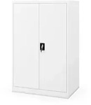 Jan Nowak B&uuml;roschrank, Wei&szlig;, Metall, 90x140x60 cm, Arbeitszimmer,...
