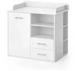 Vicco Wickelkommode, Wei&szlig;, Holzwerkstoff, 6 F&auml;cher, 2 Schubladen, Rechteckig,