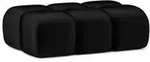 Fun M&ouml;bel Polsterhocker, Schwarz, Textil, 128x44x85 cm, Wohnzimmer, Sofas &...