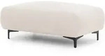 S-Style Polsterhocker, Creme, Textil, Echtholz, Teilmassiv,Birke, Buche,...