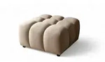 Fun M&ouml;bel Polsterhocker, Hellbraun, Textil, 96x42x96 cm, Wohnzimmer, Hocker
