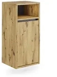 Vicco Badschrank, Eiche Artisan, Grau, Holzwerkstoff, 1 F&auml;cher, Rechteckig,...