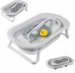 Relaxdays Babybadewanne, Mehrfarbig, Kunststoff, 79x21x49 cm, Baby on Tour,