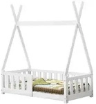 [en.casa] Kinderbett, Wei&szlig;, Holz, Kiefer, 70x140 cm, Kinder- & Jugendzimmer,