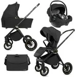 BabyLux Kinderwagen, Schwarz, Textil, 58x99 cm, Baby on Tour, Kinderwagen,