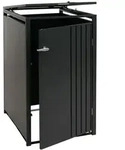 Proregal M&uuml;lltonnenbox, Anthrazit, Metall, 68x122x84 cm, Aufbewahrung &