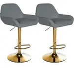 CLP Barhocker, Grau, Metall, 51x89x52 cm, Esszimmer, Barm&ouml;bel, Barhocker