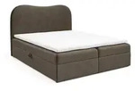 Fun M&ouml;bel Boxbett, Dunkelgrau, Textil, 140x220 cm, Schlafzimmer, Betten,