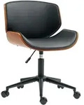 Homcom Drehstuhl, Schwarz, Metall, Nachbildung, 1-Sitzer, F&uuml;llung: Schaumstoff,