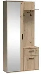 Masseno Garderobenschrank, Eiche Artisan, Holzwerkstoff, 1 F&auml;cher, 1...