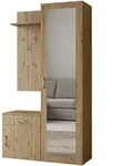 Masseno Garderobenschrank, Eiche Artisan, Holzwerkstoff, 4 F&auml;cher, 1...