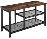 tectake Schuhregal, Rost, Holz, Rechteckig, 30x45.5x80 cm, Garderobe,