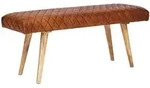 Kadima Design Sitzbank, Braun, Mangoholz, Echtholz,Mangoholz, Rechteckig, 115x53x38