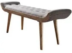 Kadima Design Sitzbank, Grau, Mangoholz, Echtholz,Mangoholz, Organisch,