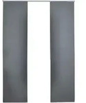 Gardinenbox Schiebevorhang, Grau, Textil, 60x245 cm, Oeko-Tex&reg; Standard 100,