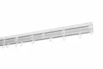 SN Deco Gardinenschiene, Wei&szlig;, Metall, 6.1x1.1x150 cm, Wohntextilien, Gardinen...