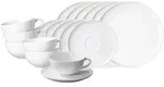 Ritzenhoff Breker Teeservice, Wei&szlig;, Keramik, 18-teilig, Rund, 2x2x2 cm, Essen &