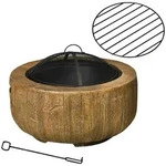 Outsunny Feuerschale,, Braun, Metall, 61.5x39x61.5 cm, Freizeit,...