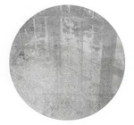 Tulup Glasplatte, Grau, Glas, Rund, 70x70x0.4 cm, Kleinm&ouml;bel, Kamine &...