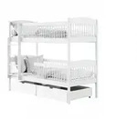 Kids Collective Etagenbett, Wei&szlig;, Holz, Kiefer, 80x180 cm, Kinder- & Jugendzimmer,