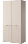 Masseno Dreht&uuml;renschrank, Beige, Holzwerkstoff, 6 F&auml;cher, Rechteckig,...